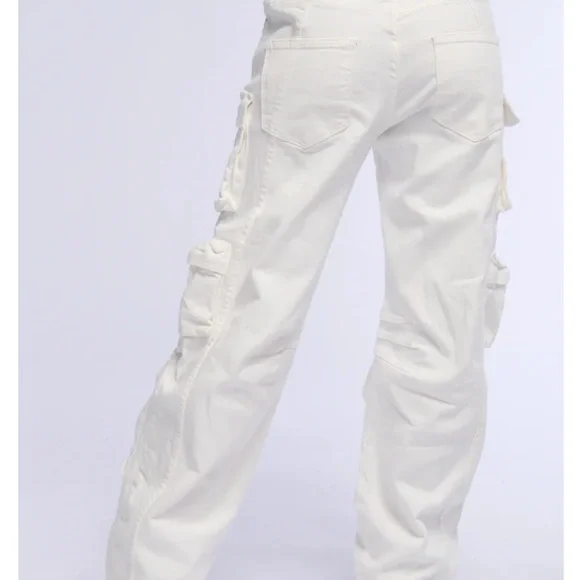 Label Brooklyn Cargo Pocket Wide Leg Jean - Picture 3 of 6